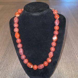 Red Moss Agate necklace